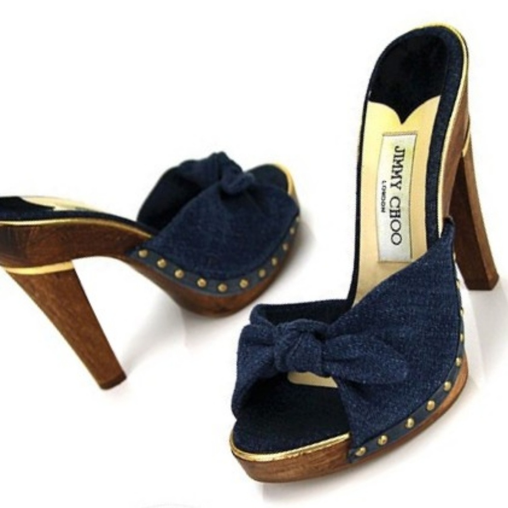 Jimmy Choo denim mules